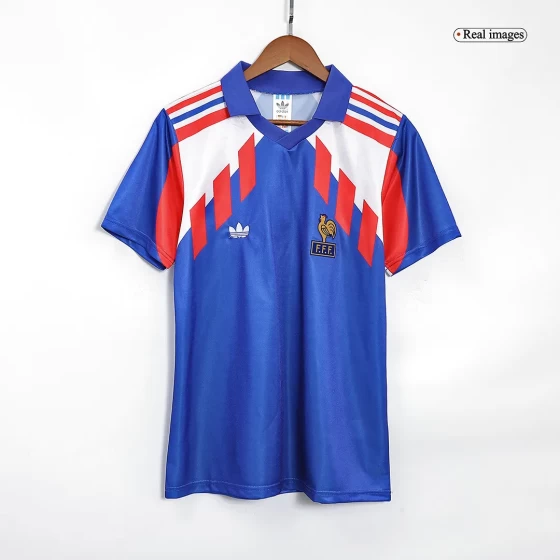 1990 France Retro Jersey Home World Cup